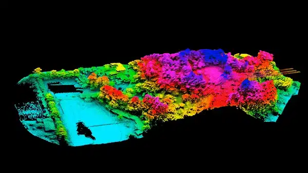 Pénétration du couvert végétal par LiDAR drone : la végétation est filtrée pour extraire le modèle numérique de terrain